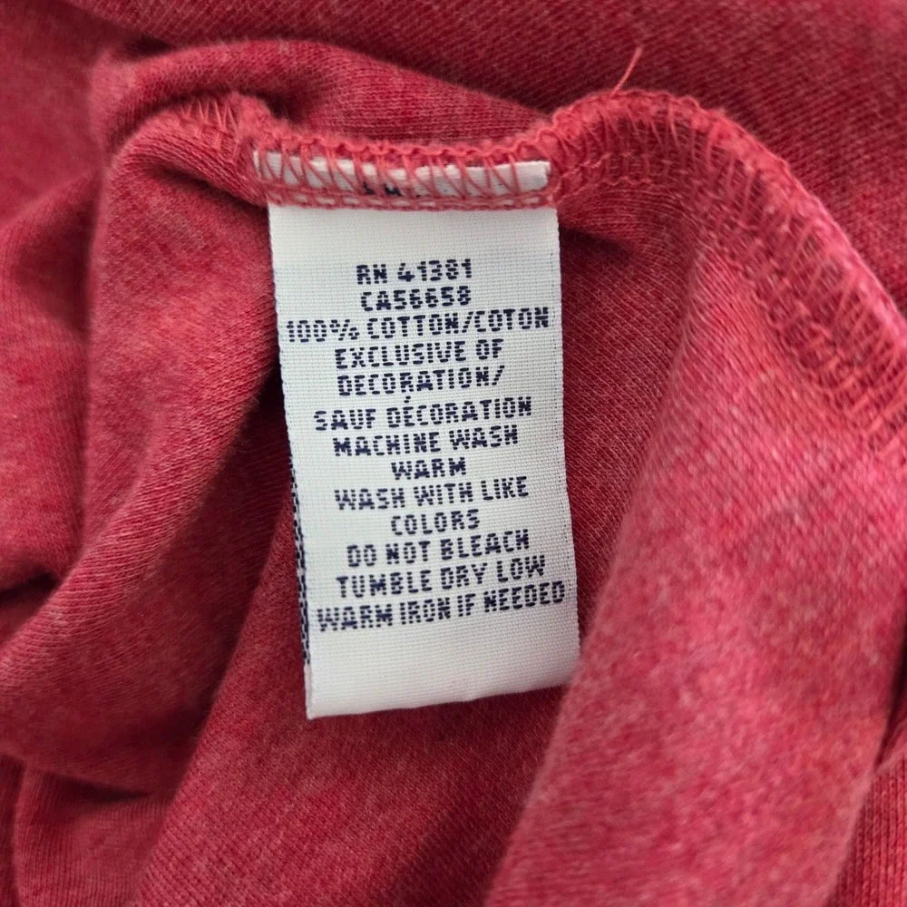 Polo Ralph Lauren Polo Shirt Red Long Sleeve Cotton Mens Medium